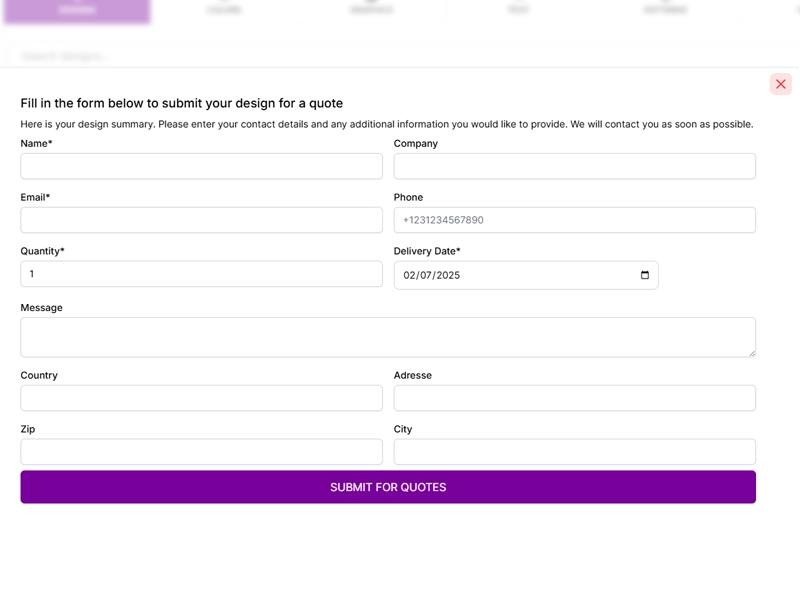 Send Quote Feature
