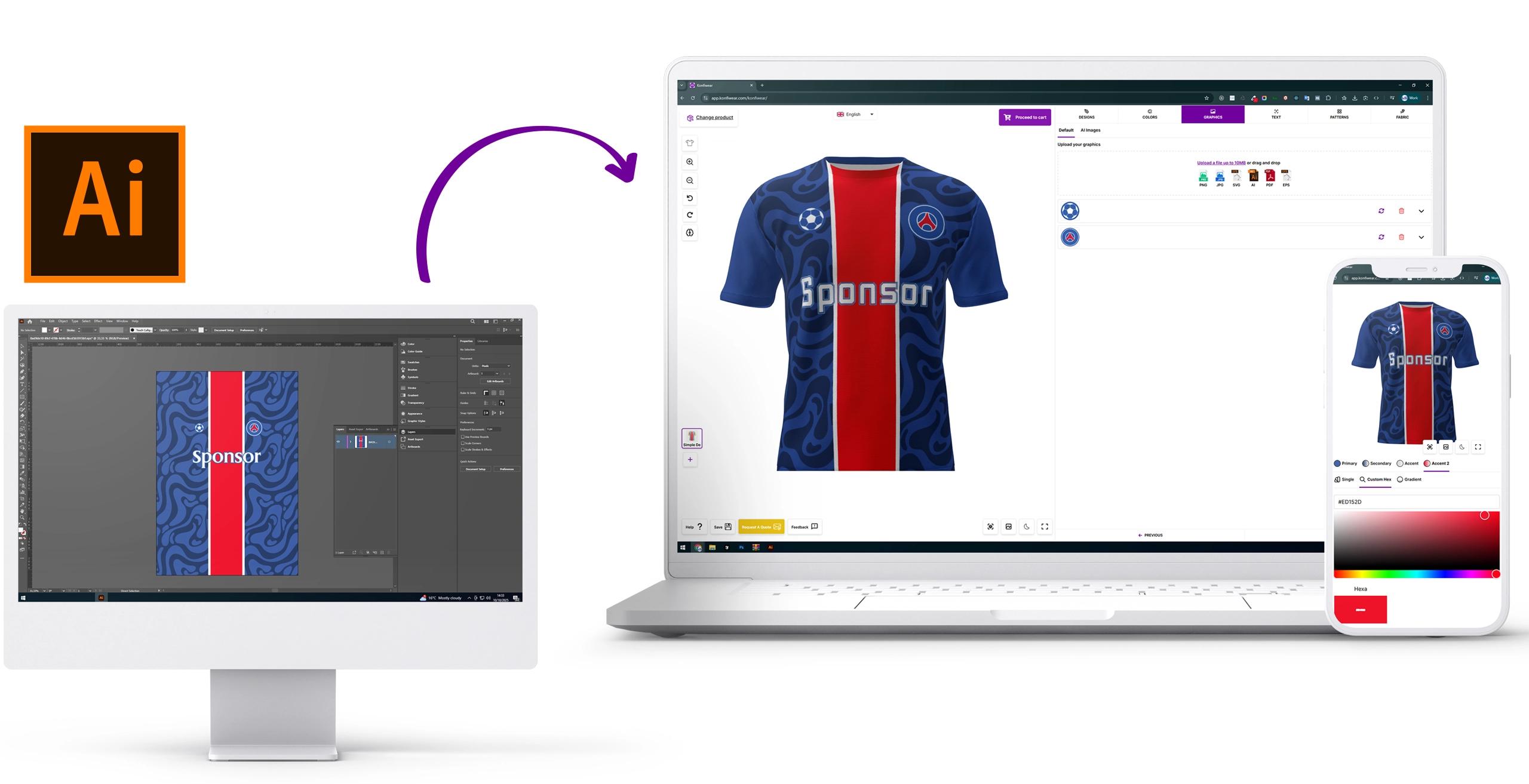 Cover Image for How to Convert Your Illustrator Design into a 3D Jersey Mockup