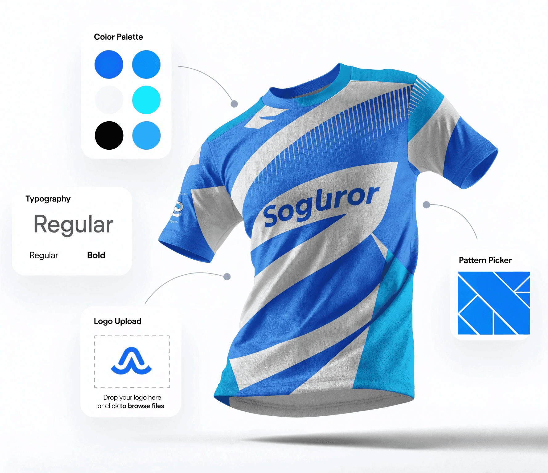 3D sportswear kit configurator — clubs design custom jerseys and kits in real time
