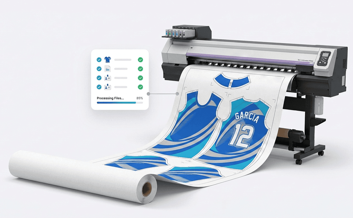 Pantone color selection for custom sportswear kit production
