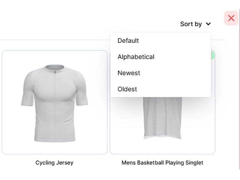Product Sorting Feature