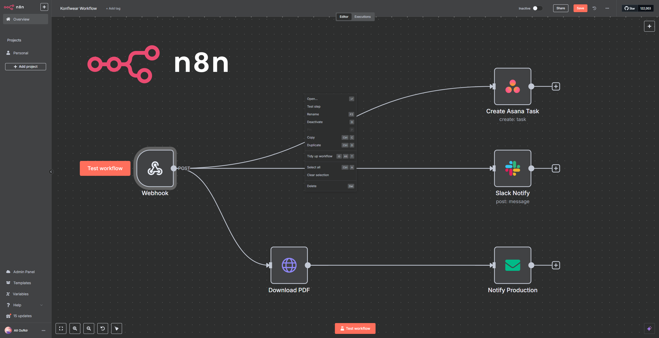How to Automate Your Design Workflow: Konfiwear API Integration with n8n hero image
