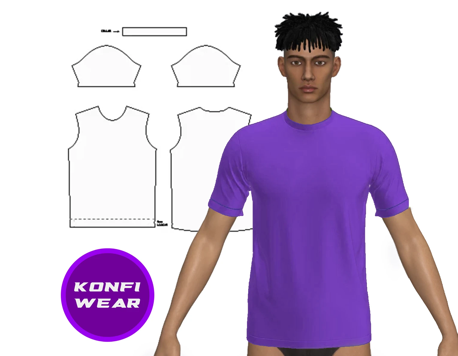 How to Create 3D Apparel Assets for Konfiwear Using CLO3D and Blender hero image