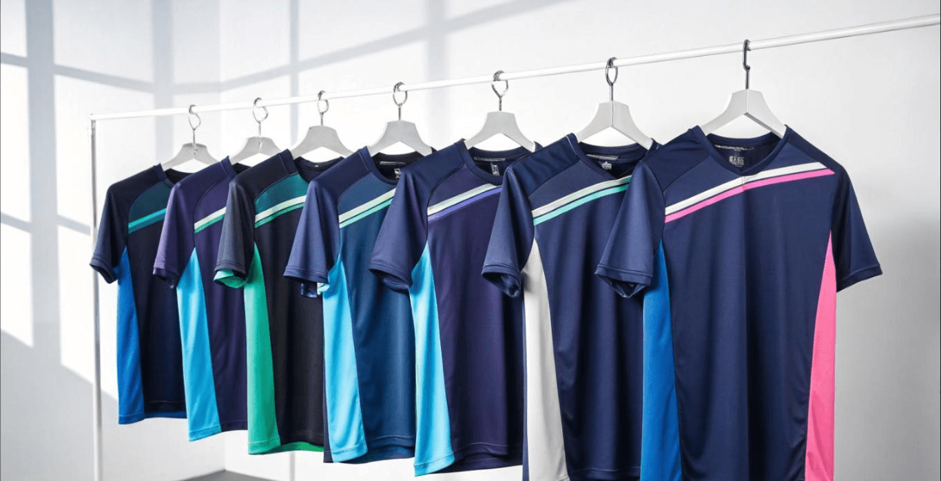 Roster-based team kit production — a lineup of personalized garments