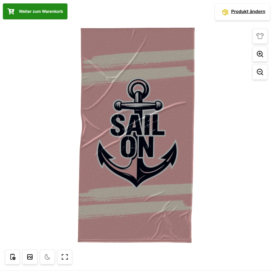 CustomYourClub personalized towel with embroidered club logo