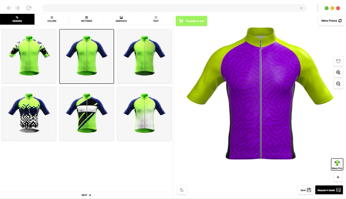 Overlay Layout - Interactive Sportswear Configuration Interface